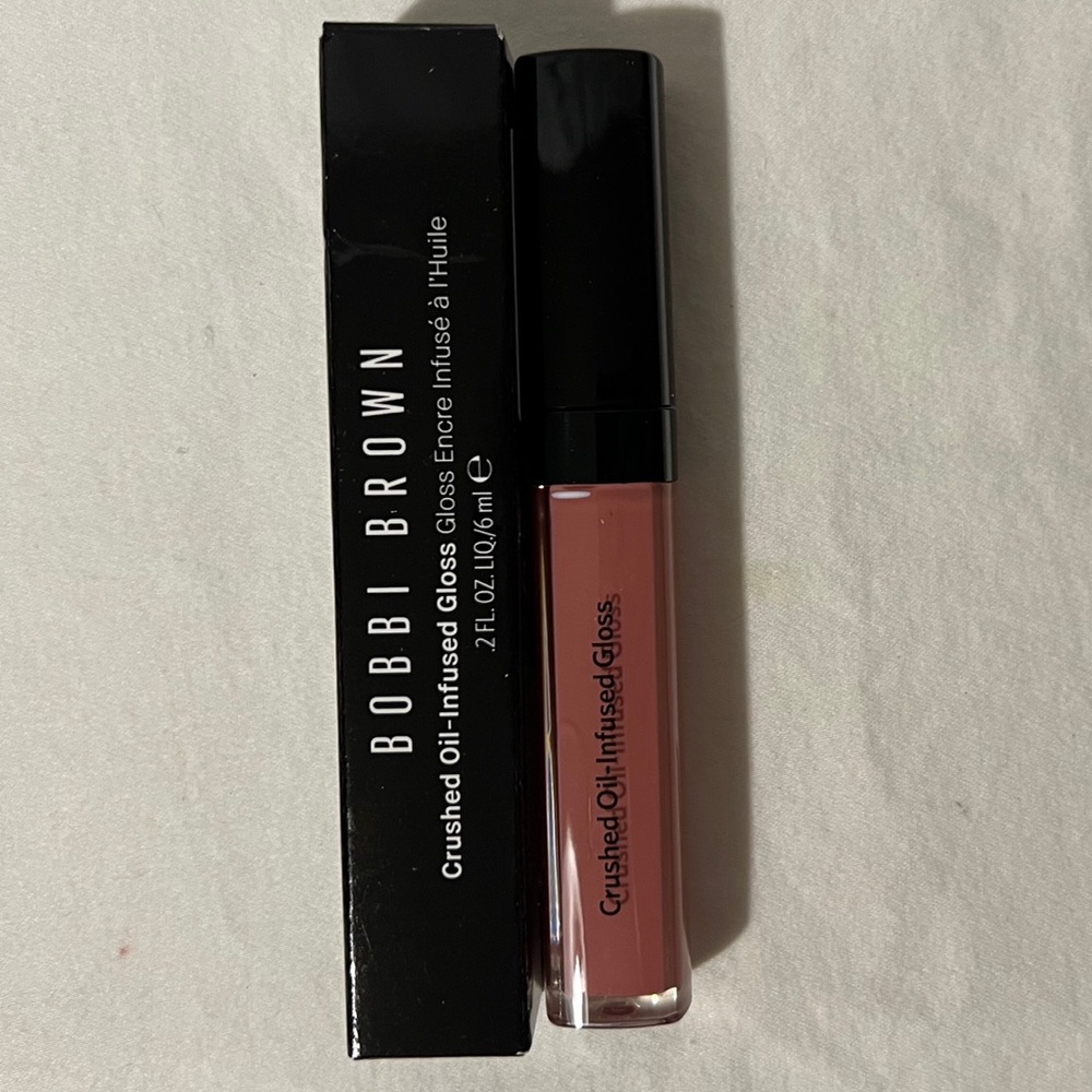 💋NIB💋 BOBBI BROWN ✨New Romantic✨ Crushed Oil-Infused Lip Gloss - a mid-tone pink - Picture 2 of 9